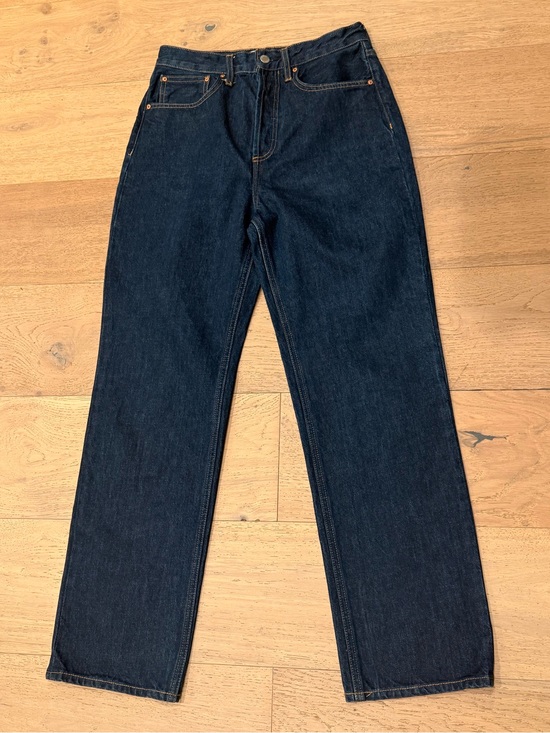 Denim Forum Denim - EUC size 27 Joni High-Rise Loose Denim Forum Jeans in Dark Blue